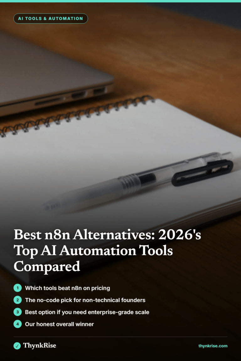 Featured graphic comparing top AI automation tools and n8n alternatives
